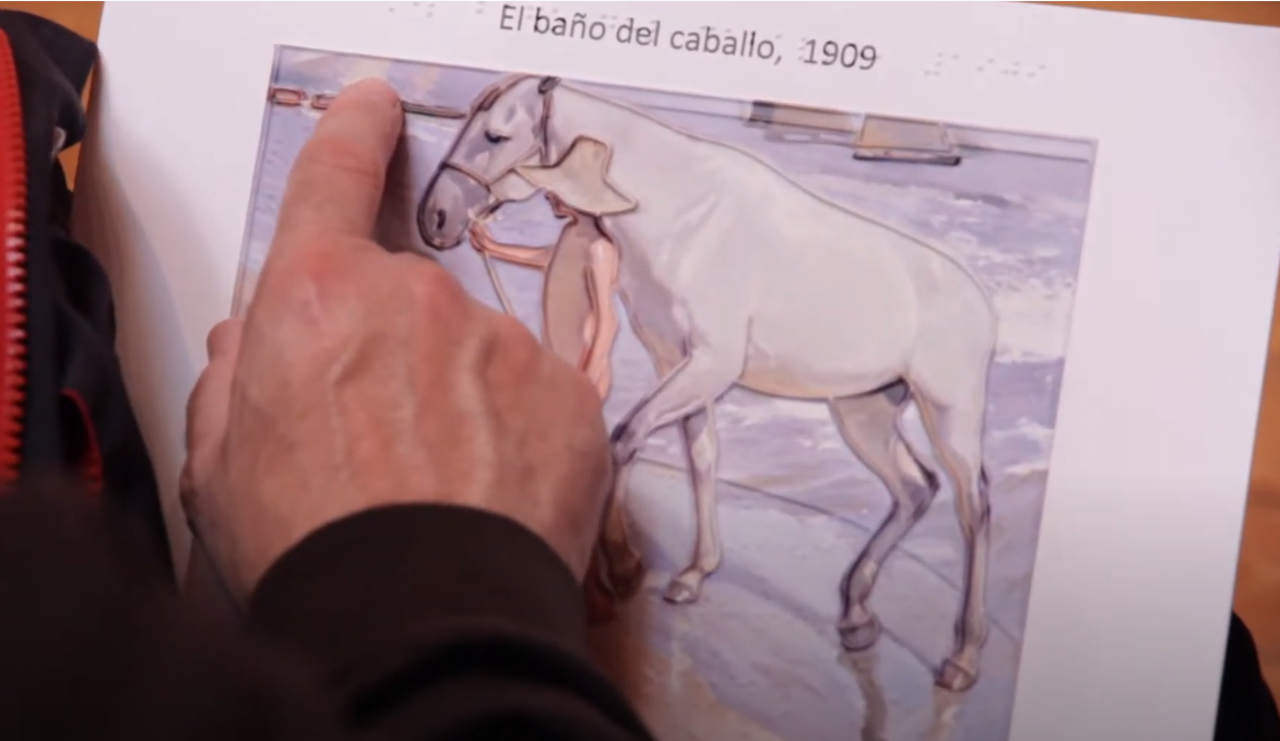 Audiodescripción y exploración táctil en el Museo Sorolla
