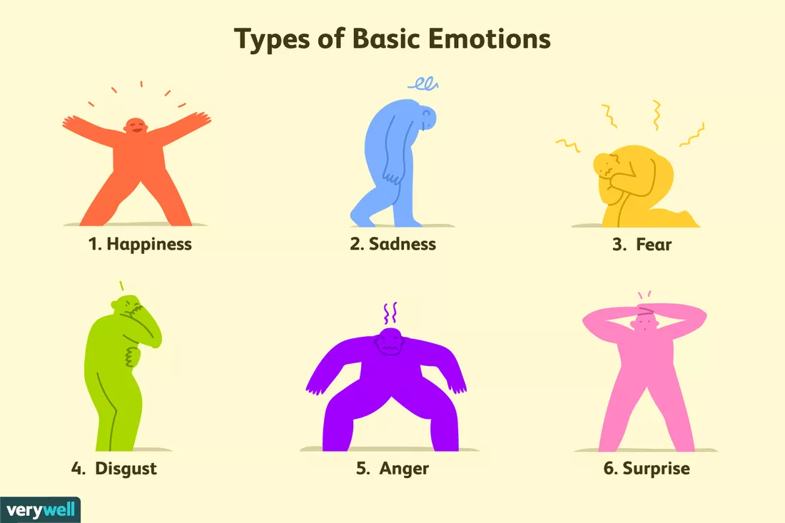Types of basic emotions Types of basic emotions