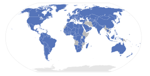 Map Berne Convention