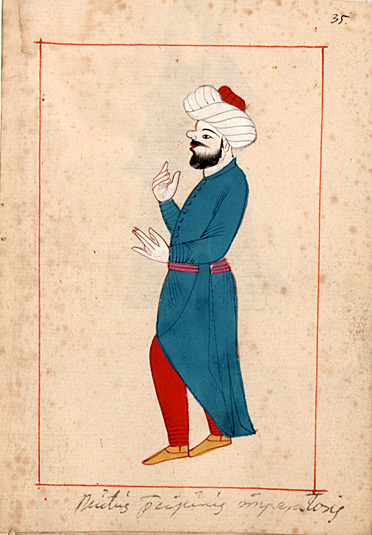 Mutus: “tongueless” (dilsiz) messenger in the Ottoman Empire.