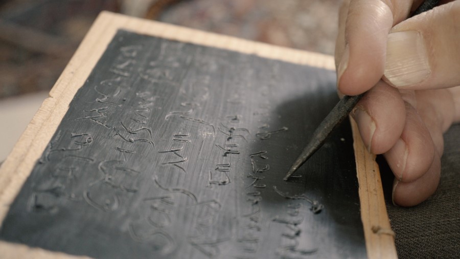 Wax tablet and Roman stylus